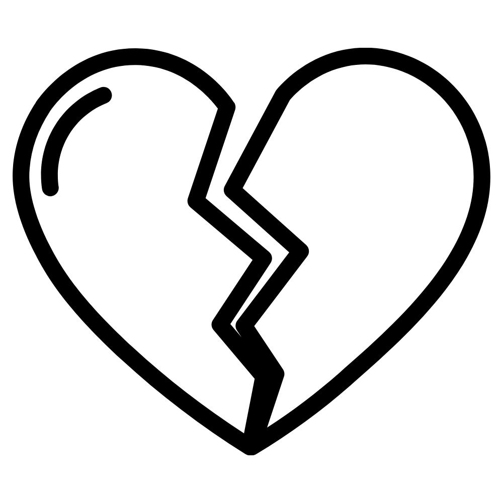 a symbol of a couple with a broken heart symbol over them signifying intimate partner violence